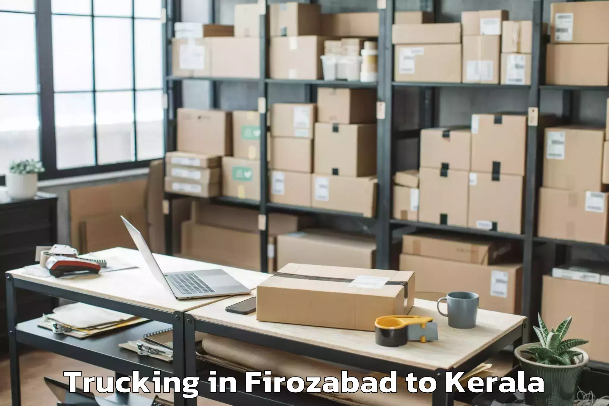 Book Firozabad to Triprayar Trucking Online